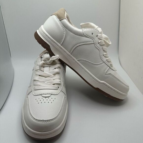 CUSHIONAIRE Women's lace up Sneaker +Comfort Foam 6.5 WIDE WHITE - Picture 6 of 7